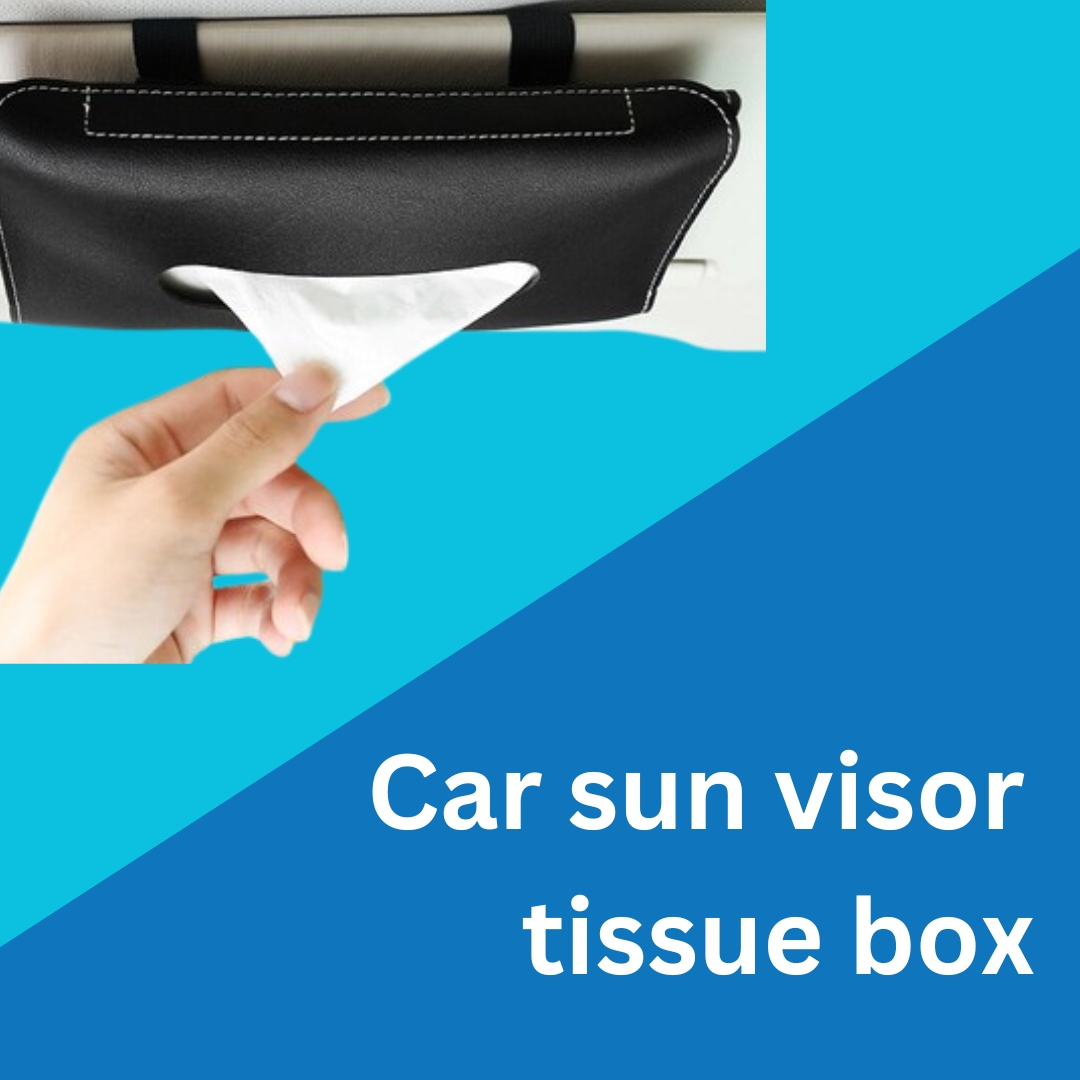 Car sun visor - tissue holder