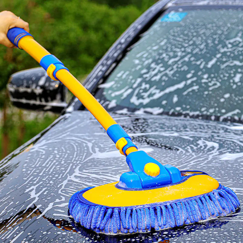 Game Changer Car Cleaning Mop; Long Handle and Soft Bristles