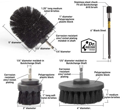 Game Changer Power Scrub Drill Brush Set